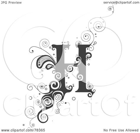 Royalty Free Rf Clipart Illustration Of A Vine Alphabet Letter H By