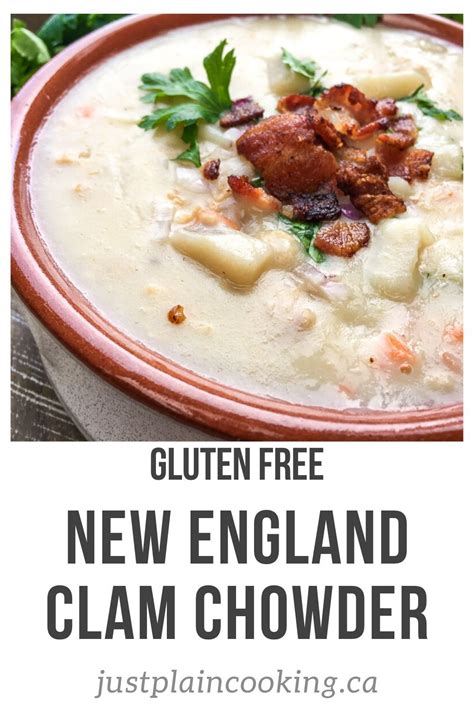 Gluten Free New England Clam Chowder Is Creamy And Rich Full Of