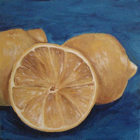 Lemon Still Life Painting By Christy Koerner Fine Art America