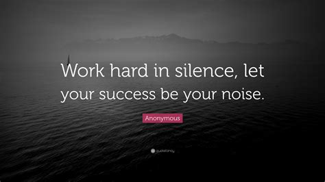 Work Hard In Silence Quote Jordkid