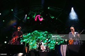 of Crowded House performs on stage during the 'Encore' tour at Sydney ...