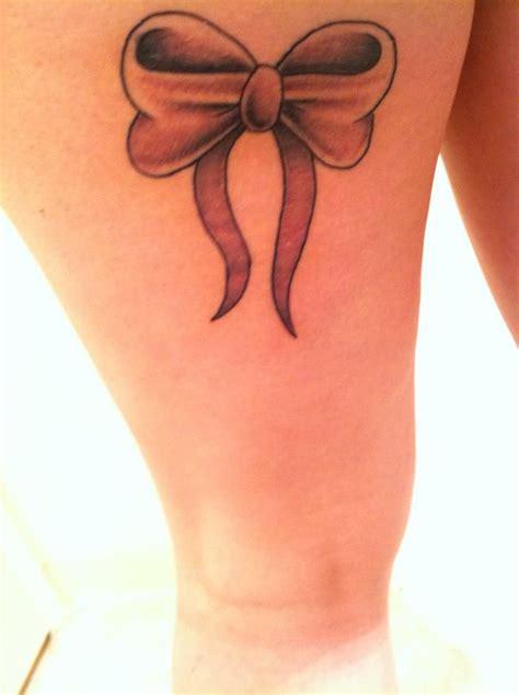 My Bow Tattoo On Both Legs C Bow Tattoo Tattoos Lotus Flower Tattoo