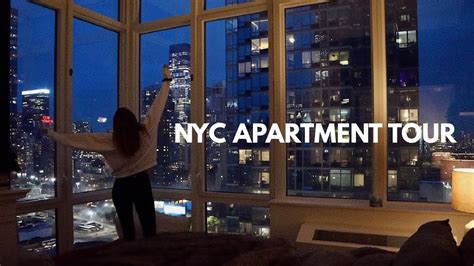 Nyc Night Apartment Tour Manhattan Studio High Rise W Floor To