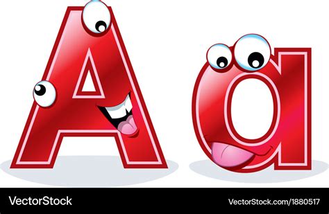 Letter Aa Royalty Free Vector Image Vectorstock