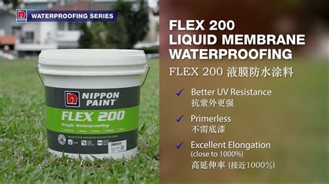 Nippon Paint Flex 200 Your Ultimate Waterproofing Solution Youtube