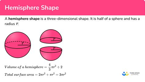 Hemisphere Shape Gcse Maths Steps Examples And Worksheet