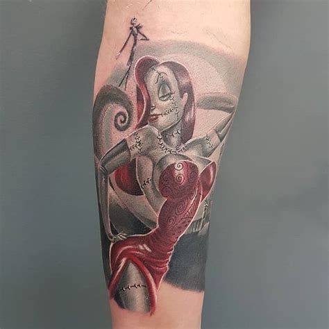 Jessica Rabbitnightmare Before Christmas Crossover Tattooed By