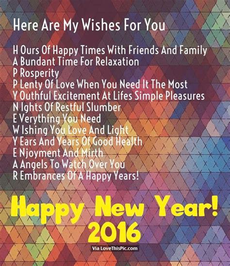 Wishing my love a great new year! Here Are My Wishes For You. Happy New Year 2016 Pictures, Photos, and Images for Facebook ...