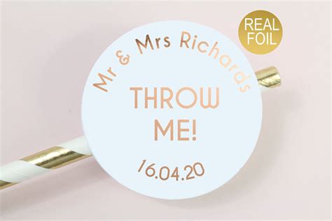 Personalised Confetti Sticker 2 Inch Round Real Foil Etsy Uk