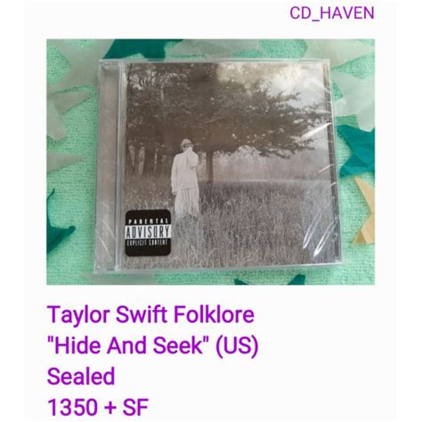On Hand Taylor Swift Folklore Deluxe Hide And Seek Us Sealed