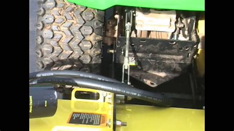 Part 2 Deere X530 Hydraulic Tiller Hitch Youtube