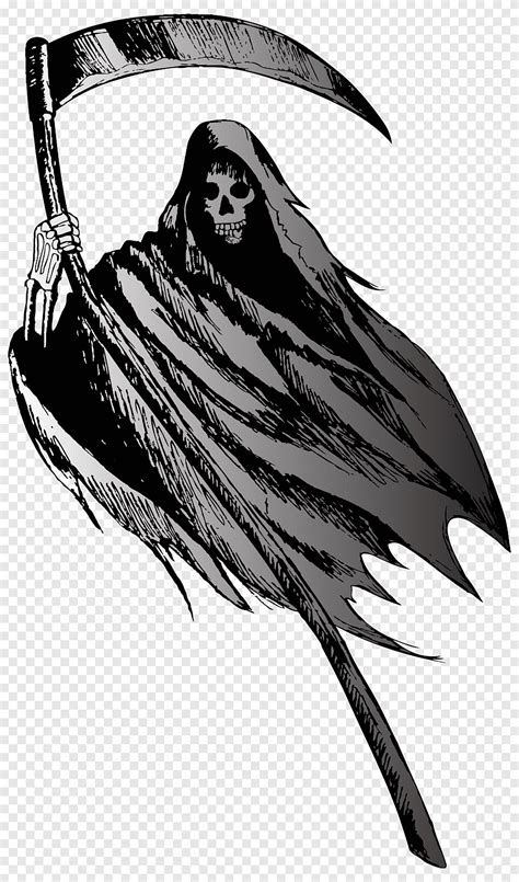 Grim Reaper With Angel Wings Drawing