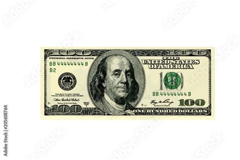 Hundred Dollar Bill Vector Illustration Stock Image And Royalty Free