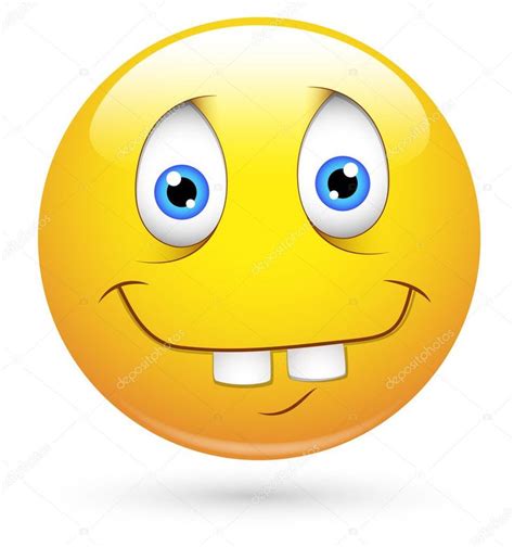 A Yellow Smiley Face With Blue Eyes And One Eye Opened To The Side On A White Background
