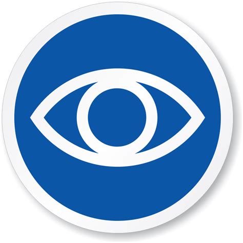 Eye Symbol Iso Circle Sign Free Shipping Online Sku Is 1254