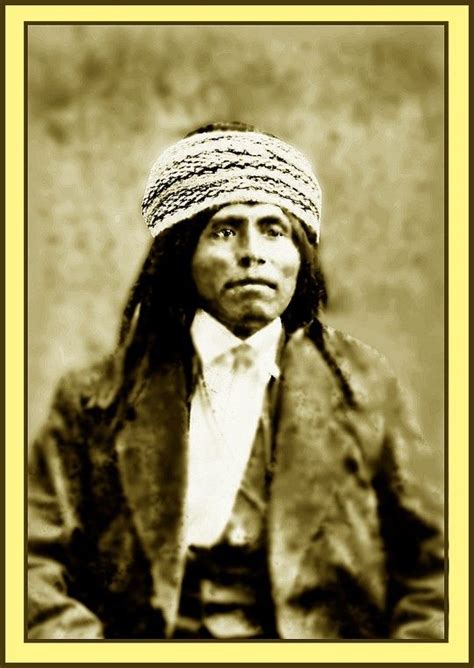 Hosea An Apache Man With His Hair In Hair Rolls Or Dreadlocks Wrapped