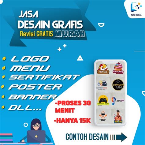 Jual Jasa Desain Logo Olshop Usaha Makanan Profesional Indonesia