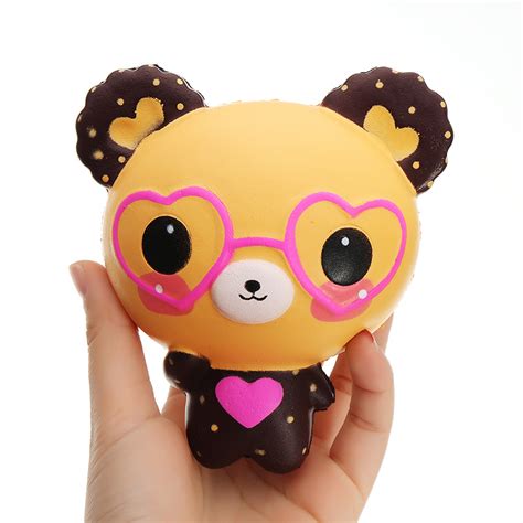 Qq bear squishy 12*11*8cm slow rising with packaging collection gift Sale - Banggood.com