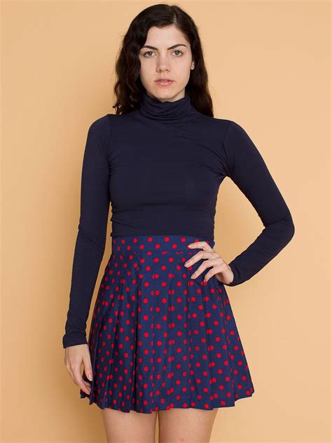 Vintage Polka Dot Pleated Tennis Skirt | American Apparel (avec images)