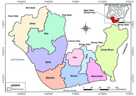 Map Of Niger Delta Showing States Download Scientific Diagram