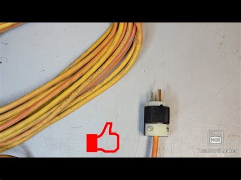 How To Replace An Extension Cord Plug Diy YouTube
