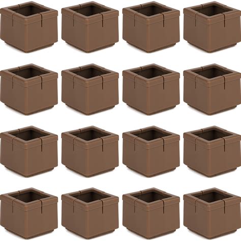 24pcs furniture pads high elastic floor protectors non slip chair leg feet socks covers furniture caps set, fit diameter from 1″ to 2″,knitted furniture pads brown ezprotekt. Anwenk 16Pack Square Chair Leg Caps Furniture Leg Floor ...