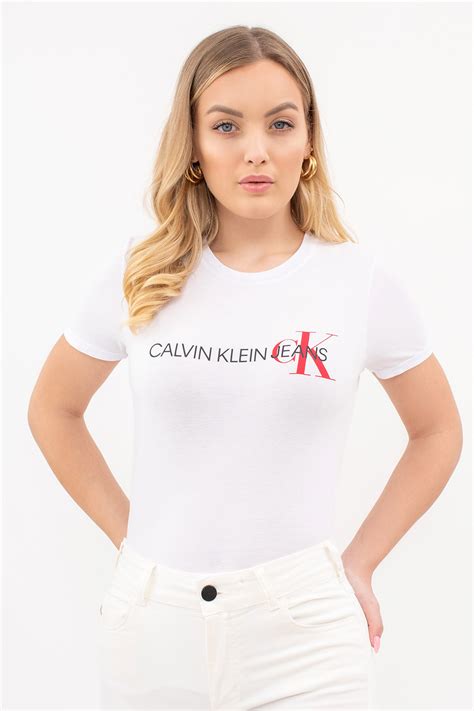 Tshirt Fem Calvin Klein Logo Compre Online Pirâmide Center