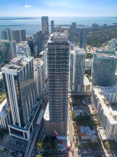 Brickell Flatiron Miamis Tallest All Residential Tower Is Now