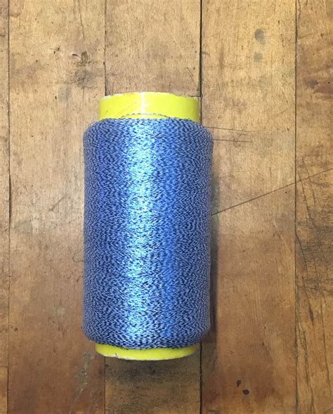 Blue Metallic Yarn Made In America Yarns