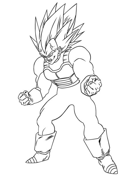Dragon ball z coloring pages. Gallery Dragon Ball Z Coloring Pages Vegeta