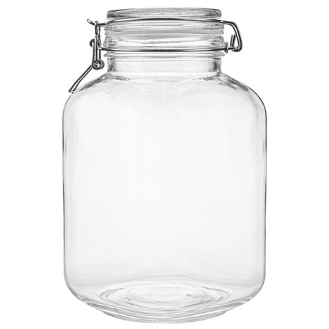 Buy Kingrol 3 Liters101 Ounces Square Glass Jars With Airtight Lid