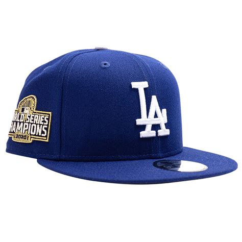 New Era X Mlb Los Angeles Dodgers World Series 2020 Snapback Cap Blue