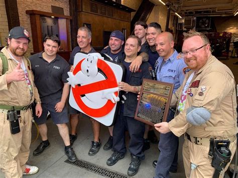 Tribeca Citizen Ghostbusters Of Buffalo Dedicate New Sign To Hook And Ladder Company 8