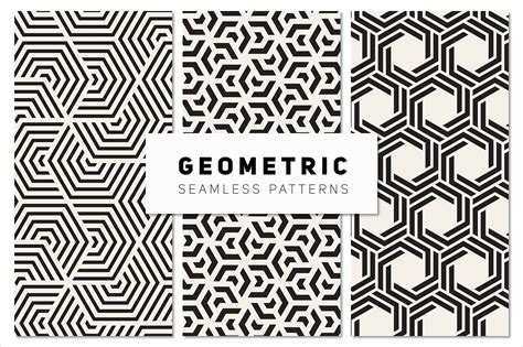 Bold Geometric Seamless Patterns Custom Designed Graphic Patterns