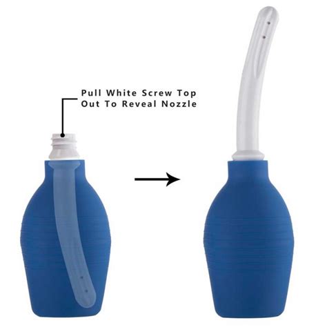 Enema Bulb Clean Anal Vaginal Silicone Douche For Men Women Blue Enema Kits