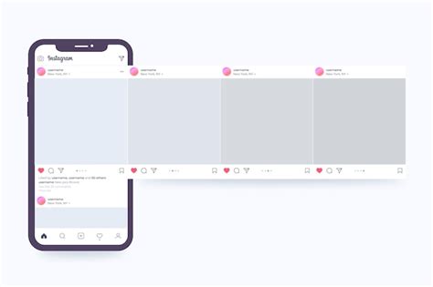 Free Vector Instagram Carousel Interface