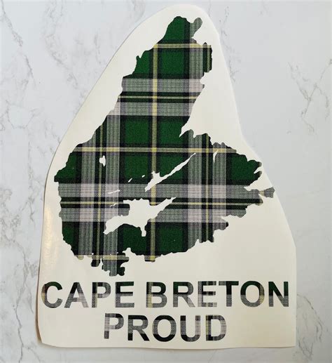 Cape Breton Tartan Decal Etsy