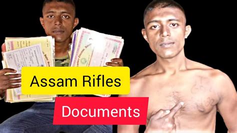 Assam Rifles Documents Assamrifle Racer Saidul Youtube