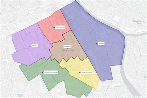 Plan Des Quartiers Ville D Ivry Sur Seine