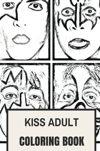 Buy Kiss Adult Coloring Book Gene Simmons And Paul Stanley Glam Rock