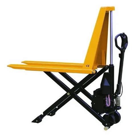 Hand Operated Hydraulic High Lift Pallet Truck For Material Handling