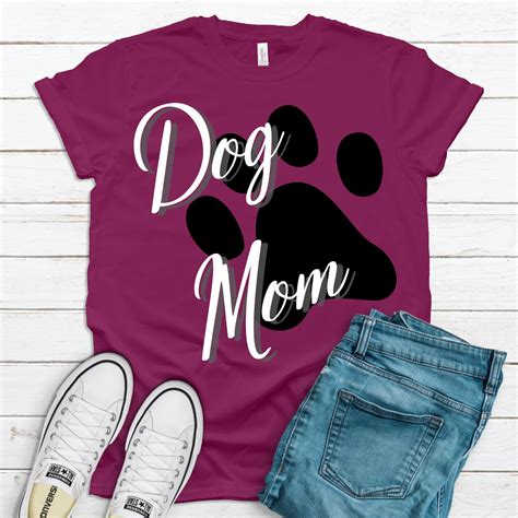 Dog Mom Unisex Short Sleeve Shirt T Shirt Apparel Tee Clothing