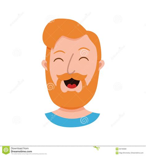 Male Emoji Cartoon Character Stock Vector Illustration Of Collection