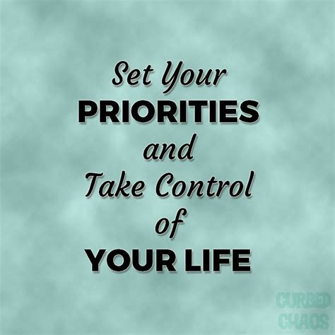 Take Control Of Your Life Quote Life Quotes Finding Peace Priorities