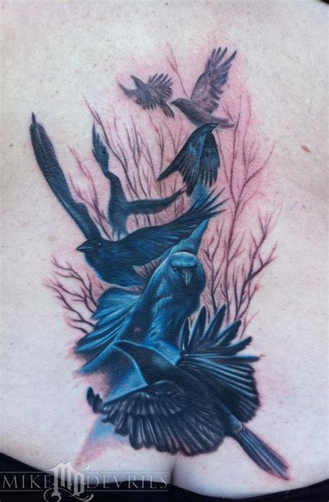 Mike Devries Tattoos Animal Crow Tattoos