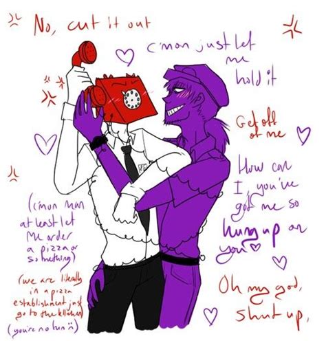 I Just Find This Hilarious Xd Phone Guy X Purple Guy Purple Guy Fnaf