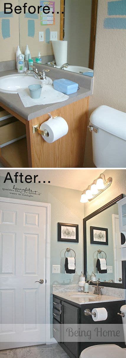 10 Pretty Diy Small Bathroom Makeovers And Budget Ideas Ohmeohmy Blog