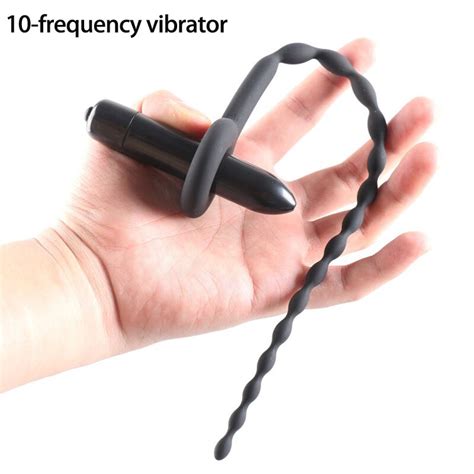 Frequency Vibrator Urethral Dilators Silicone Sounding Bead Penis