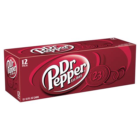 Dr Pepper Soda 12 Fl Oz Cans 12 Pack