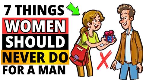 7 things women should never do for a man [ must watch ] youtube